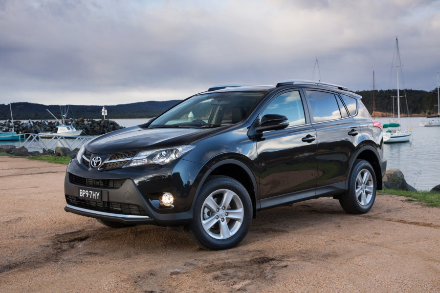 black Toyota RAV4
