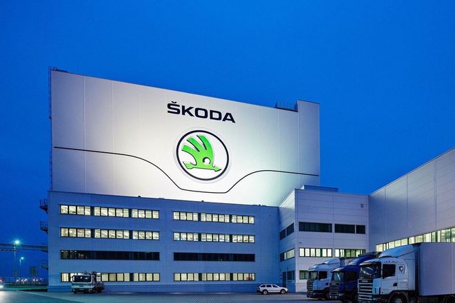 Обои логотип skoda